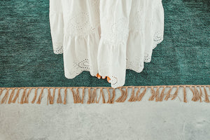 tapis salon Luca - Bleu Canard - Nunamae