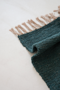 tapis coton Luca - Bleu Canard - Nunamae