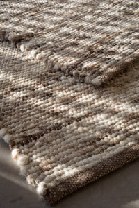 Tapis 100% en laine naturelle - melange de laine (chiné)